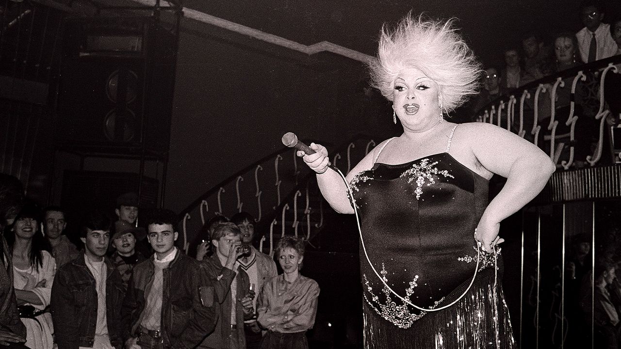 Divine performing on stage